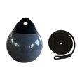 thumbnail image 2 of Almencla Boat Buoy Ball Multipurpose Round Anchor Buoy for Docking Marking Small Boat Black Rope, 2 of 8
