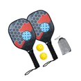 thumbnail image 4 of jinwen Wood Pickleball Paddles Kit Portable Beginner Racket for Child, Teens and Adults Red, 4 of 9