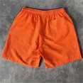 thumbnail image 4 of jsaierl Mens Shorts Summer Casual Drawstring Pocket Solid Color Five-Inch Beach Shorts, 4 of 4