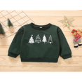 thumbnail image 2 of Toddler Baby Boy Girl Clothes Christmas Tree Print Long Sleeve Pullover Sweatshirt Sweater Fall Winter Tops, 2 of 7