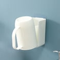 thumbnail image 4 of Spoon And Lid Rest Toothbrush Holder For Bathroom Household Tooth Cup Rack For Tooth Mug Wall Mounted Mouthwash Cup Washing And Brushing Teeth Cup Hook Wall Mounted Cup Rack For Small Spaces, 4 of 9