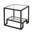 thumbnail image 3 of Henn&Hart 22" Table d'Appoint en Métal Bronze Noirci/verre, 3 of 8