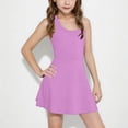 thumbnail image 2 of Diufon Robe de Tennis pour Filles Enfants Sans Manches Dos Nageur Robe de Golf Été Décontractée École Ligne A Robes de Sport, 2 of 9