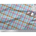 thumbnail image 2 of Soimoi Moss Georgette Fabric Plaid Check Print Fabric by Yard 42 Inch Wide, 2 of 3