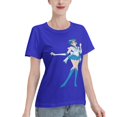thumbnail image 2 of Women's Basic Short Sleeve T-Shirt Sailor Moon Mizuno Ami, 2 of 6