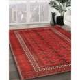 thumbnail image 2 of Ahgly Tapis Rectangulaire Intérieur Traditionnel Persan Rouge, 5 Pieds x 8 Pieds, 2 of 6