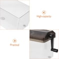 thumbnail image 3 of OULII Portable Manual Paper Shredder Black Compact Desktop Hand Crank for Home Office Use, 3 of 7