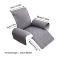 thumbnail image 3 of Yhmxh Chair Covers,Sofa Slipcovers,Couch Blanket Recliner Sofa Towel -dirty Pet Sofa Cushion Solid Color Rocking Chair Massage Chair Sofa Protection Cover Towel Recliner Chair Cover, 3 of 4