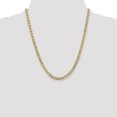 thumbnail image 2 of 14k Yellow Gold 22 Inch 4.5mm Concave Anchor Chain Necklace Pendant Charm, 2 of 9