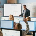 thumbnail image 4 of Costway 48"x36" Mobile Magnetic Double-Sided Reversible Whiteboard Height Adjust, 4 of 8