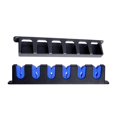 thumbnail image 2 of 6 Fentes Support de Canne à Pêche Montage Vertical Extérieur Intérieur 6 Tiges pour Porte de Garage Bleu, 2 of 8