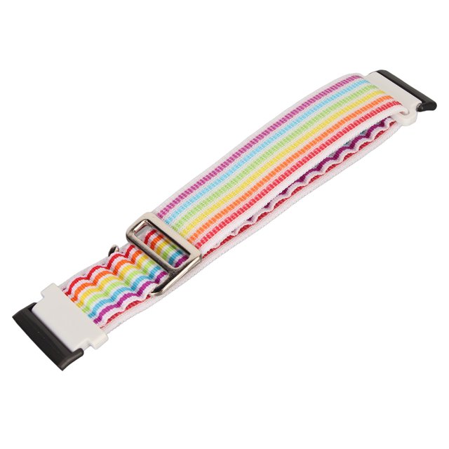 Bracelet de Montre Intelligente en Nylon Tissé Extensible, Accessoire de Remplacement, pour Versa 4 3 Sense 2, Multicolore
