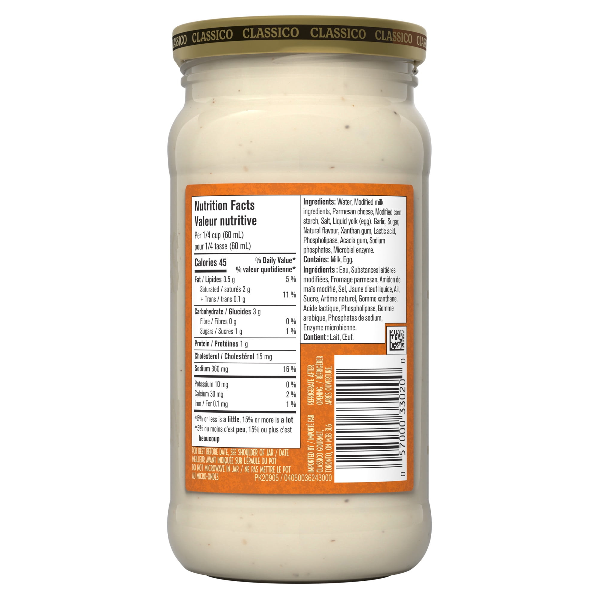 Classico Alfredo & Roasted Garlic Pasta Sauce