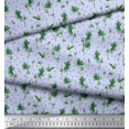 thumbnail image 2 of Soimoi Georgette Viscose Fabric Leaf Leaves Fabric Prints by Yard 42 Inch Wide, 2 of 3