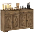 thumbnail image 1 of HOMCOM Sideboard Buffet Cabinet, Kitchen Cabinet with Drawers, Light Brown, 1 of 10