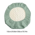 thumbnail image 3 of UsRHHA Waterproof Mattress Protector Cover 150x200cm, Fitted Bed Sheet with Soft Breathable Fabric for All Season Protection, Washed Fabric Bedding Cover, 3 of 7