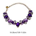 thumbnail image 3 of EGNMCR Adjustable Crystal Rhinestone Pet Necklace Bling Pet Jewelry For Small Medium Dogs Cats Wedding Party Holiday Pet Accessory Cute Gift For Pet Lovers Stone pets necklace, 3 of 6