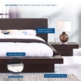 thumbnail image 5 of Modway Freja 3 Piece Queen Fabric Bedroom Set in Cappuccino Latte, 5 of 5