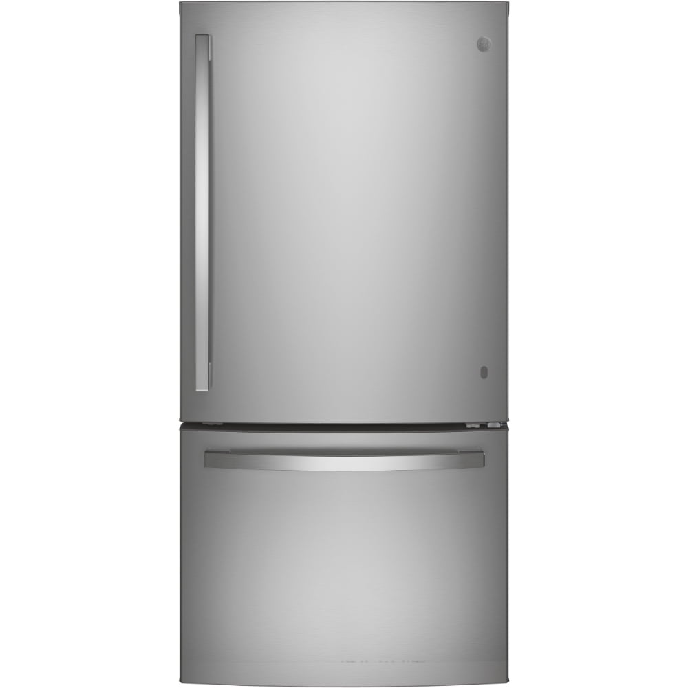 GE 24.9 Cu. Ft. Bottom Mount Refrigerator Fingerprint Resistant Stainless Steel - GDE25EYKFS