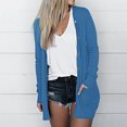 thumbnail image 2 of AherBiu Womens Cardigan Tops Long Sleeve Open Front Mid-Long Outwear with Pockets Spring Clothes, 2 of 6