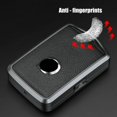 thumbnail image 1 of Aluminium Leather Car Key Fob Case Cover Holder Shell For Volvo S60 S90 XC60 V90, 1 of 11