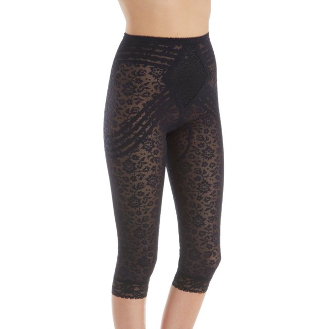 Women's Rago 6270 Lacette Extra Firm Shaping Capri Pant Liner (Black S)