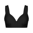 thumbnail image 3 of CHUANK Front-Closure Wireless Leisure Bra - Comfortable Plus Size Bras For Women Purple L, 3 of 9