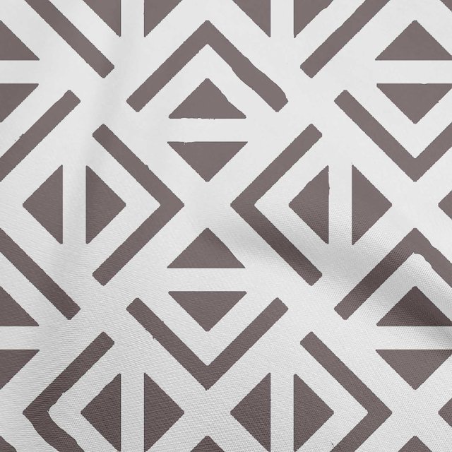 oneOone Viscose Jersey Gray Fabric Geometric Triangle Sewing Craft Projects Fabric Prints By Yard 60 Inch Wide