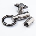thumbnail image 2 of Tiny Titanium Keychain Pill Holder Case Waterproof Fob Travel Pocket Organizer, 2 of 9