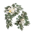 thumbnail image 1 of Abbracc 2 Pieces Artificial Wreath Artificial Floral Swag Simulation Garland Flower Swag H, 1 of 9