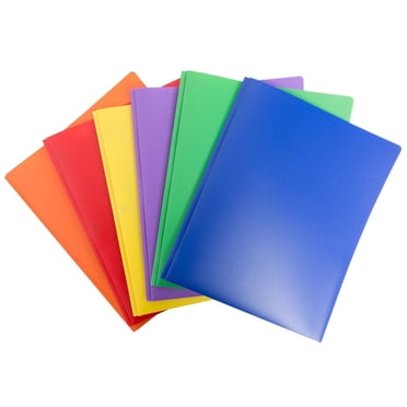 ZTTD 2 Pocket Folders with Prongs (1 Pcs, Color Random), Paper Folders with 2 Pockets and 3 Prongs Fit Letter Size Paper, Folders with Prongs for Office Home Business(Type1-Random Color)