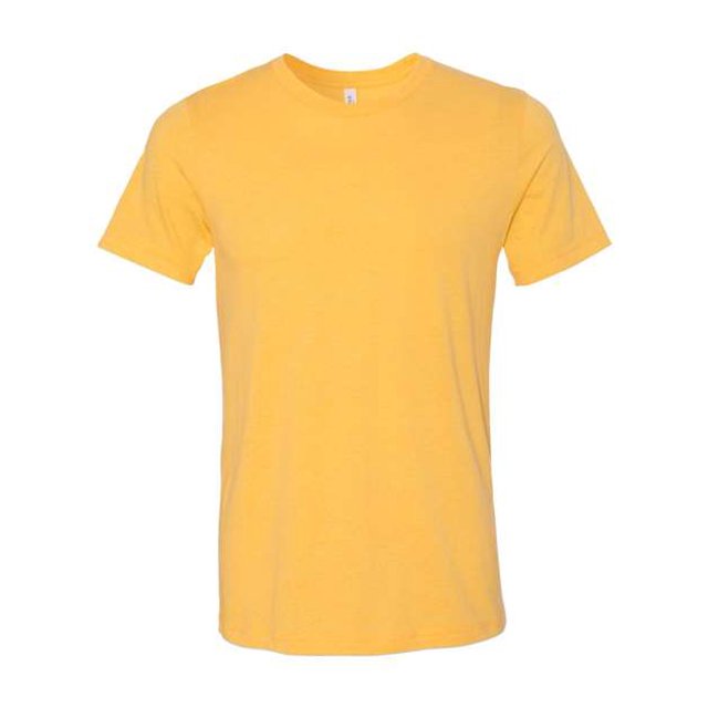BELLA+CANVAS T-Shirt Jersey CVC pour Homme, G, Or Jaune Chiné
