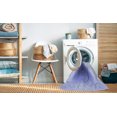 thumbnail image 2 of Ahgly Tapis d'Intérieur Lavable en Machine Carré Transitionnel Bleu Ciel, 8 Pieds Carré, 2 of 7