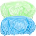 thumbnail image 1 of MasteelfCA 2 Pcs Bonnets de Bain en Satin pour Dormir Confortables Bonnets de Douche, 1 of 7