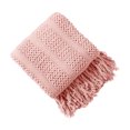 thumbnail image 2 of Matoen12 Throw Blanket Textured Solid Soft Sofa Couch Decorative Knitted Blanket, 50x59.8 Inch, 2 of 6