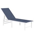 thumbnail image 1 of Outsunny Outdoor Lounge Chair, 5-Position Tanning Chair, Dark Blue, 1 of 10