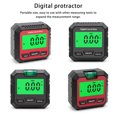 thumbnail image 4 of Shengyu 1/2/3 Level Box Protractor 490° Levels Gauge Bevel Gauges with Magnetic Base Electronic Angle Protractors Measuring Tools Red/Type 1 1 Pc, 4 of 6