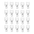 thumbnail image 2 of 20pcs Cute Paper Clamps, Hollow Design Elegant Style Reusable Clamps Metal Clips Binder Clips for Office Home Classroom, 2 of 7