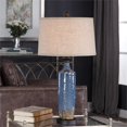 thumbnail image 2 of Bowery Hill Ceramic Blue Table Lamp Round 29.75", 2 of 8