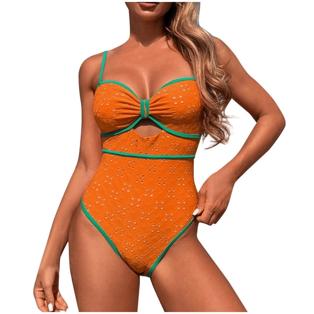 Slimming One Piece Swimsuit for Womens Cute Ruched Tummy Control Bathing Suit Sexy Cutout Modest Swimsuits