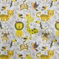 thumbnail image 1 of oneOone Cotton Flex Medium Yellow Fabric Cute Animal Sewing Craft Projects Fabric Prints By Yard 40 Inch Wide, 1 of 4