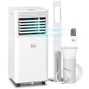 HOMCOM 10,000 BTU Air Conditioner, Quiet AC Unit with Remote Control, White