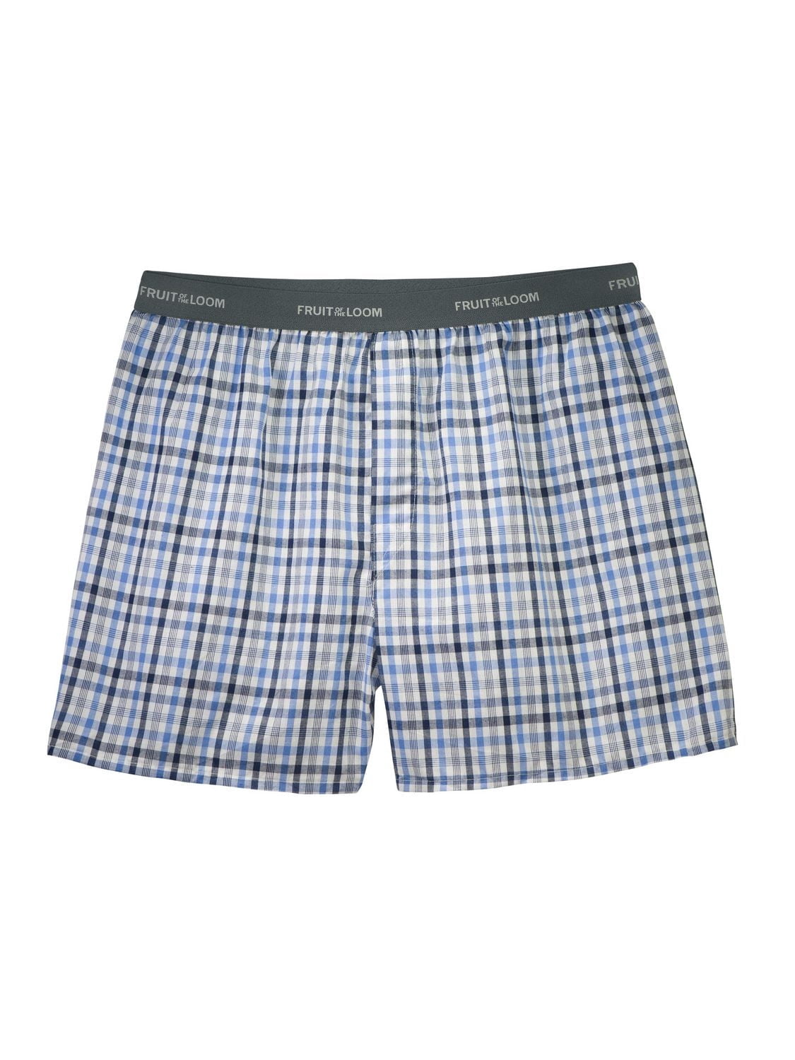Fruit of the Loom Men's Assorted Blues Boxer Shorts, 4-Pack
