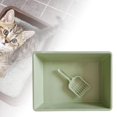 thumbnail image 3 of DOLITY Cat Litter Box Pet Litter Tray Toilet Litter Pan Kitty with Green, 3 of 7