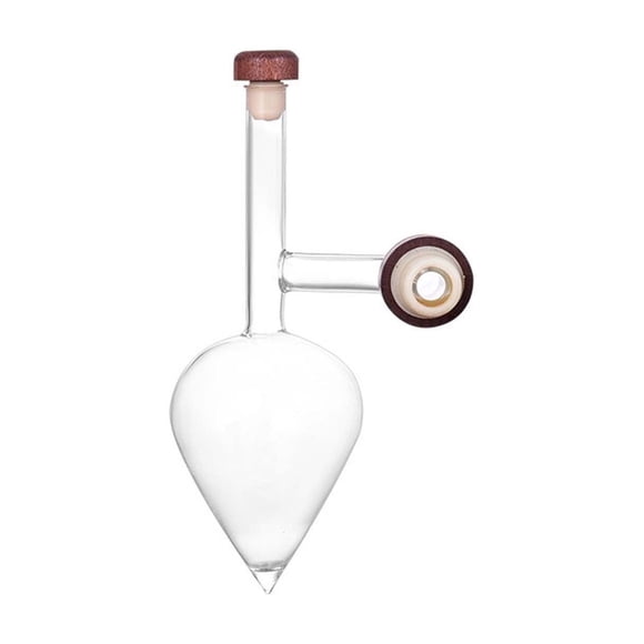 SLYNSHome Aérateur de Vin en Verre Artisanal pour Cuisine, Bec Verseur Transparent en Forme de Pêche avec Aération Instantanée, Outil en Borosilicate de Qualité Supérieure pour Dégustation de Vin pendant les Fêtes