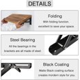 thumbnail image 3 of Folding Shelf Brackets - 16 Inch 2 Pcs Heavy Duty Stainless Steel Collapsible Triangle Shelf Bracket, DIY Wall Mounted Folding Table Hinge, 3 of 5