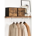thumbnail image 4 of SONGMICS Storage Cubes, Set of 6 Storage Bins with Handles, Foldable Oxford Fabric and Non-Woven Fabric Storage Boxes, 11.8 x 11.8 x 11.8 Inches, Rustic Brown and Black URFB102B01, 4 of 4