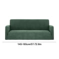 thumbnail image 2 of RKSTN Housse de Canapé Couleur Unie Toutes Saisons Housse de Canapé Tricotée Élastique Enveloppante Housse de Canapé Coussin de Canapé Fauteuil Berçant Housse de Canapé en Velours, 2 of 5
