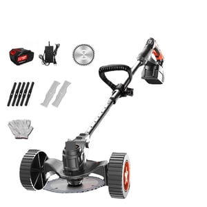 Electric Lawn Mower 1880W Cordless Grass Trimmer Length Adjustable Cutter Household Garden Tools With Lithium Battery ,Easy to Use