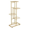 thumbnail image 1 of eccomum 5-Tier Display Shelf Flower Pots Rack Plant Stand Potting Ladder Planter Stand Heavy Duty Storage Shelving Rack for Potted Plants Gold, 1 of 7